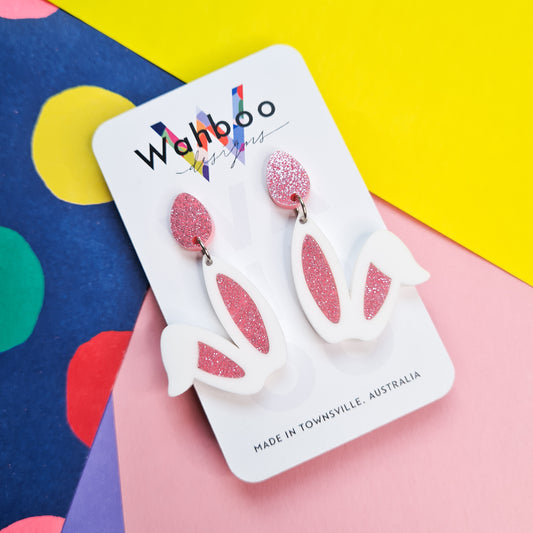 Easter Bunny Ears Dangle Earrings