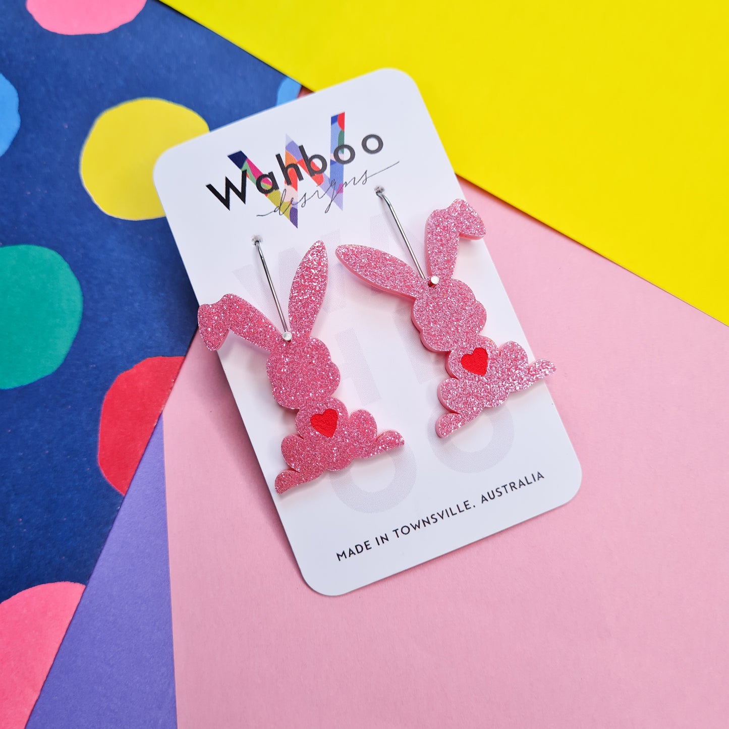 Easter Bunny Dangle Earrings