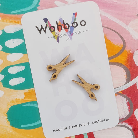 Scissors Stud Earrings