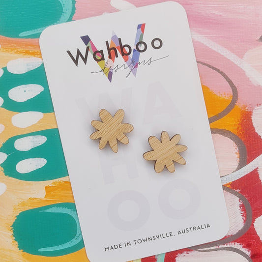 Flower Abstract Stud Earrings