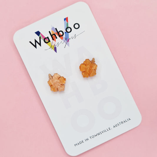 Hibiscus Stud Earrings