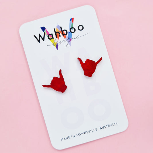 Shaka Hand Stud Earrings