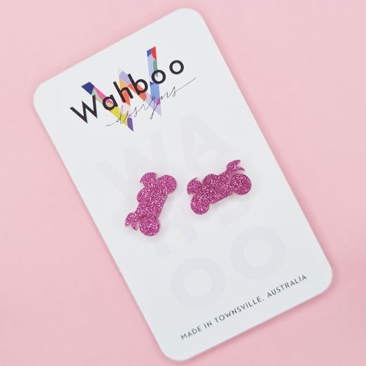 Motorbike Stud Earrings