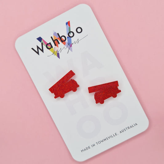 Fire Truck Stud Earrings