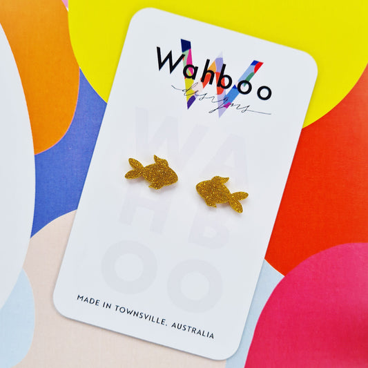 Goldfish Stud Earrings