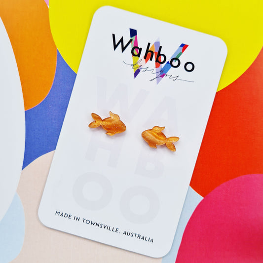 Goldfish Stud Earrings