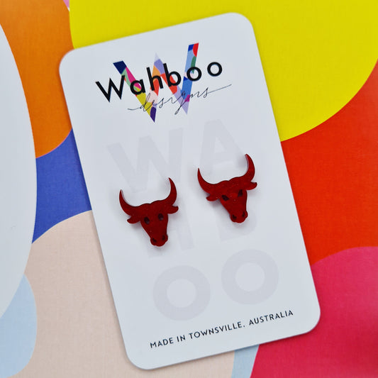 Bull Stud Earrings