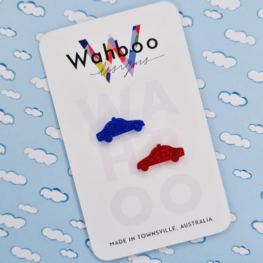 Police Car Stud Earrings