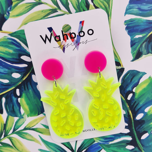 Penny Pineapple Dangle Earrings