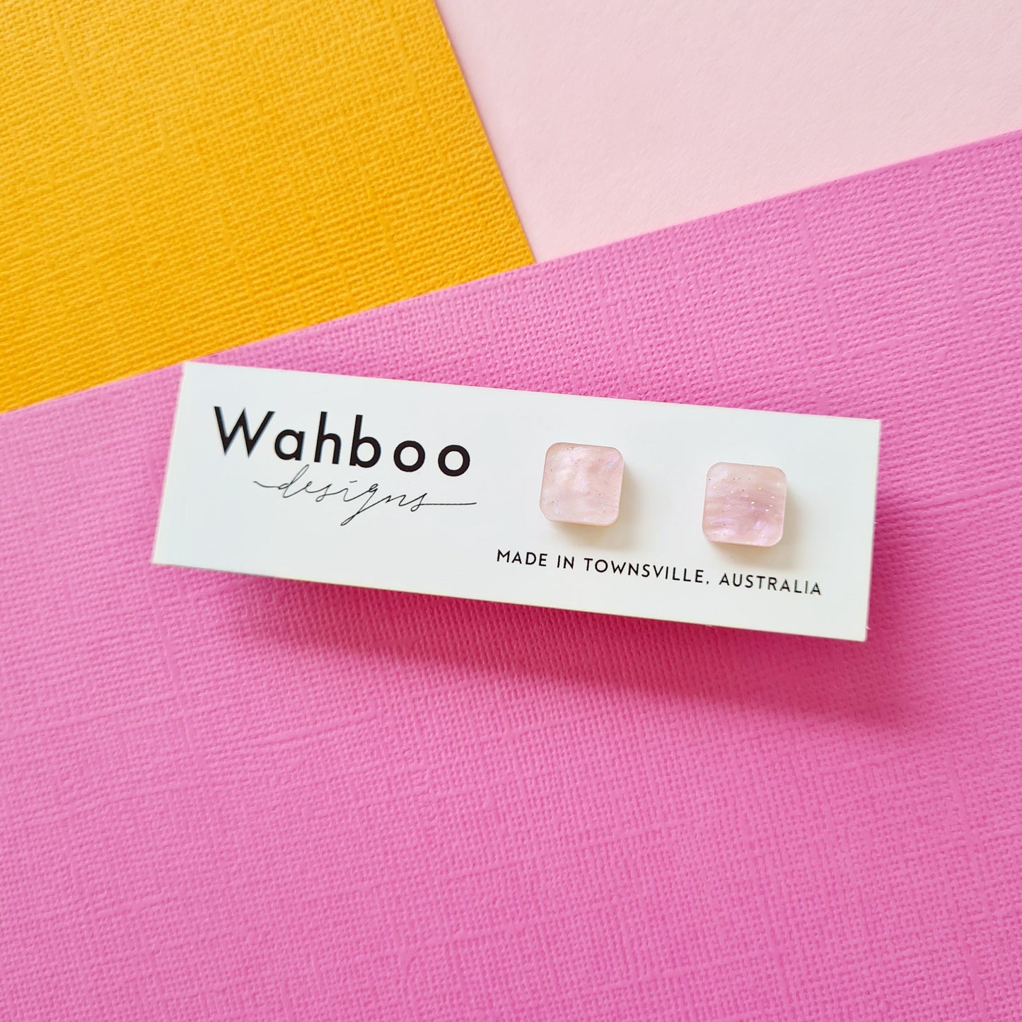 Pearlescent Pink Collection Stud Earrings