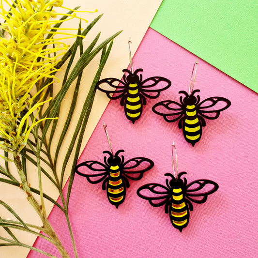 Bee Dangle Earrings