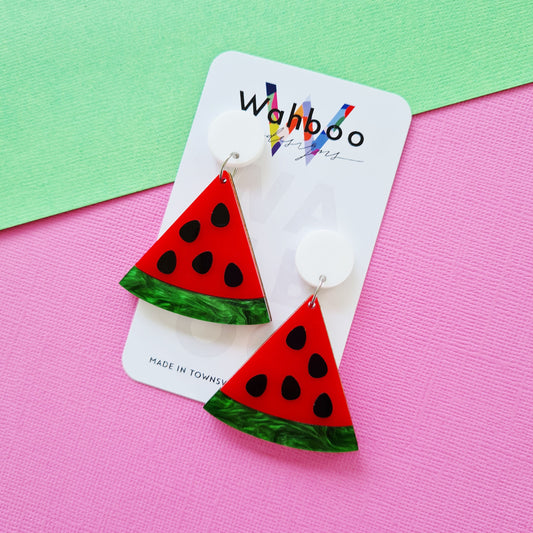Watermelon Dangle Earrings