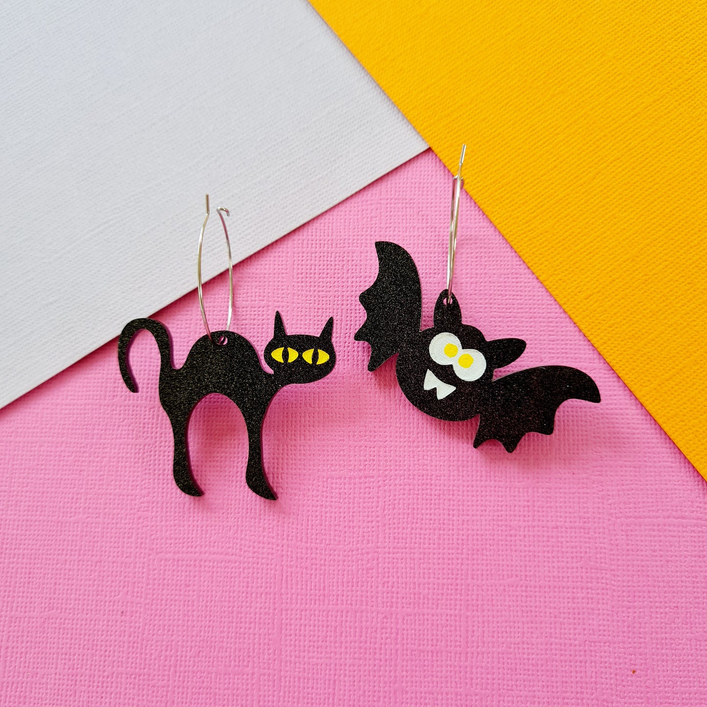 Halloween Bat Dangle Earrings