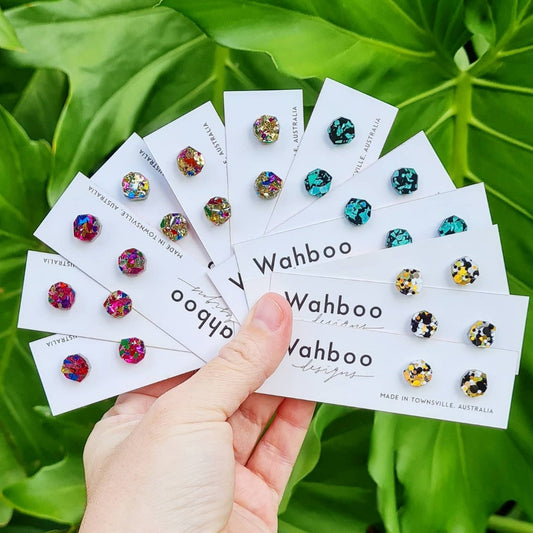 Gem Stud Earrings